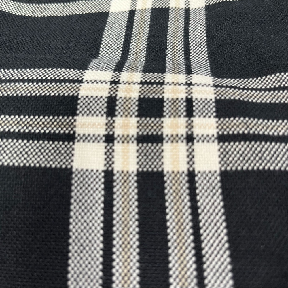 Banana Republic Black White Tan Plaid Women's Capri Cropped Ankle Pants Trousers - Picture 7 of 14